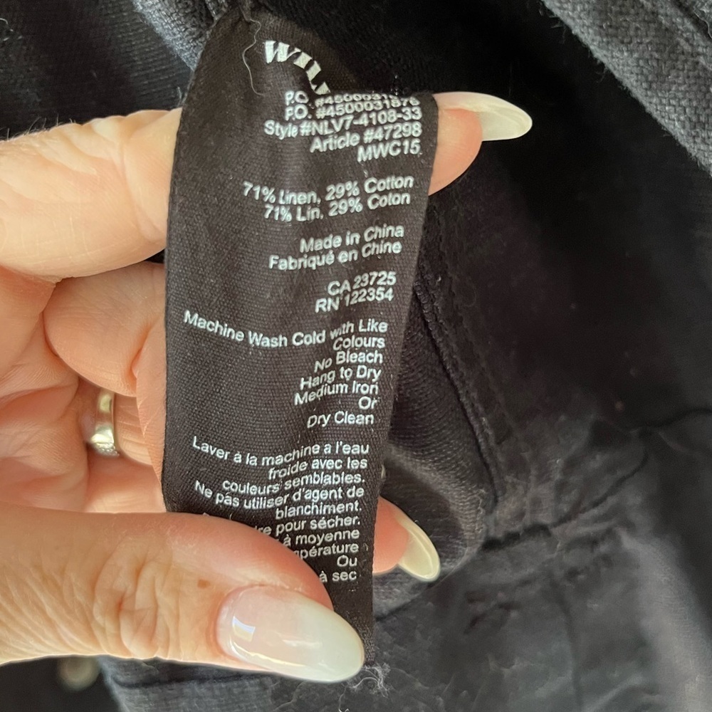 Wilfred Free Raydar Linen/Cotton Moto Jacket - Picture 7 of 11